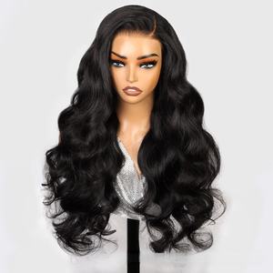 Perruque bandeau en cheveux humains ondulés, sans colle, sans dentelle, facile à poser pour débutantes, fabriquée à la machine, Remy, pour femmes noires - Product Image 1