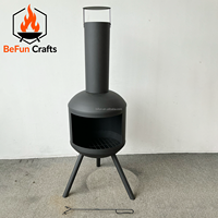 BeFun Crafts Grande Cheminée Extérieure à Bois de 135 cm, Brûleur à Bois sur Trépied pour Jardin, Chauffage Extérieur OEM ODM
