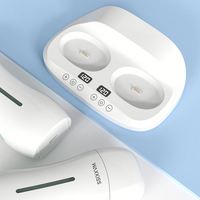 Productos más vendidos Roll on Wax Calentador Depilación Máquina profesional de fusión de cera de doble cartucho con base