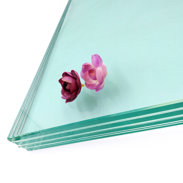 clear Round Edge Triplex 66.2 66.4 Toughened Mixed Thickness Laminated Glass for Bank Door windows Facade