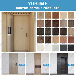 Puerta Interior de Madera de Alta Calidad para el Mercado Estadounidense de Guangdong Yohome, Puerta Interior de Madera con Estándares de EE. UU., Puerta Cortafuego con Certificación UL de 60 Minutos - Product Image 4