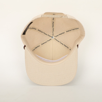 Gorra de béisbol OEM sin estructura de 5 paneles con visera plana y cierre a presión, estilo Hip Hop, para deportes al aire libre, con bordado plano y cuerda, modelo Duck Camp