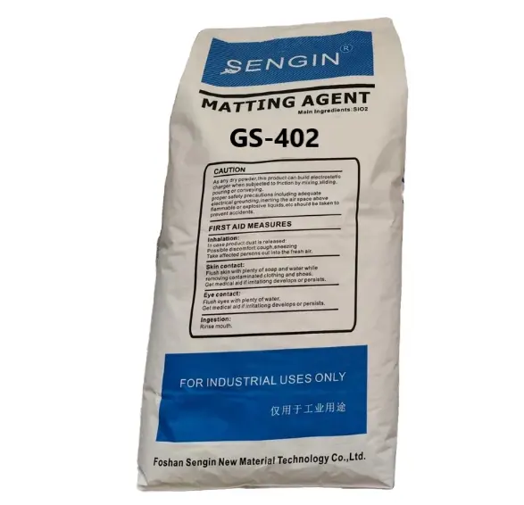Low-Priced Silica Matting Agent Silicon Dioxide Powder GS-402 Big Factory Supply for Waterborne Paint MF SIO2