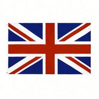 En Stock, Banderas Británicas para Exteriores, Bandera del Reino Unido de Poliéster, Union Jack de 5x3, 90x150cm, Plegable, Impresa en Serigrafía