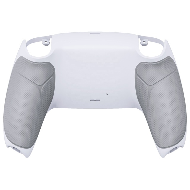 White PS5 Non-Slip Rubberized Grip Replacement Bottom Back Shell Case for Play Station 5 Controller