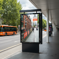 Mini Pantalla LED de 65 Pulgadas IP65 para Exteriores, Máquina de Publicidad Digital, Resistente al Agua y a Explosiones, Gestión Remota CMS, Tienda Minorista