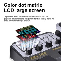 Pédale d'effets de guitare électrique multi-effets portable et durable, ABS métal Nux MG-100
