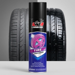 LAMBOSS <span class=keywords><strong>Spray</strong></span> Abrillantador de Neumáticos <span class=keywords><strong>en</strong></span> Aerosol de Alto Brillo, Espuma de Secado Rápido para Todo Tipo de Neumáticos, Profesional - Product Image 3