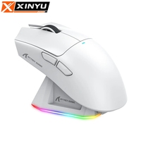 Ratón Inalámbrico RGB X11 ODM/OEM con 2.4G PAW3311, Tres Modos, Base de Carga Magnética para Computadora Portátil, PC y Escritorio