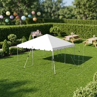 Tente de réception extérieure pour événements, modèle West Coast, imperméable, à structure classique, 20 pieds x 20 pieds