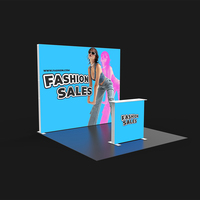 Stand d'éclairage portable en profilé aluminium 120 mm |   Système d'affichage modulaire pour exposition, comptoir |   Stand d'exposition personnalisé |   4Monster