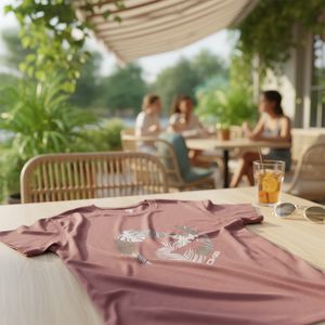T-shirt di alta qualità da donna in maglia traspirante con colletto a fiocco in seta con scritta diamantata maglia sfuso raccolto Casual per l'estate - Product Image 3