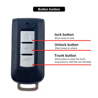 8100 Plug Play voiture démarreur à distance CANBUS système d'alarme de voiture entrée sans clé passive démarrage à distance pour Mitsubishi Outlander
