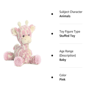 Girafe super douce personnalisée, animal en peluche adorable et moelleux, jouet en peluche girafe bleue pour enfants, garçons, filles - Product Image 3