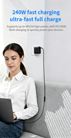 OEM/ODM 8K240W 0.3m-0.8m TB5 USB 4.0 Tipe-C Male ke Female Ultra HD 8K60Hz Pengisian Daya 40Gbps/80gbps Transfer Data SSD Eksternal EGPU