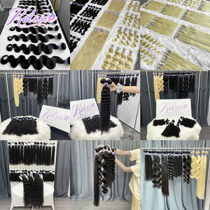 वास्तविक कच्चे सीधे थोक कुंवारी भारतीय मानव बाल, शीर्ष गुणवत्ता वाले 12 क्यूटिकल कुंवारी बाल बंडलों, सस्ते मानव बाल विस्तार - Product Image 6