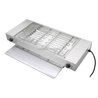 Restaurant Ouvert Commercial En Acier Inoxydable Kebab Barbecue Grill Sans Fumée Conception De Table Hôtel Électrique Réchauffeur De Nourriture