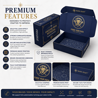 Boîtes personnalisées avec logo, pliables, livraison express, boîte à courrier cadeau, boîte en carton ondulé, emballages en papier pour hommes, expédition