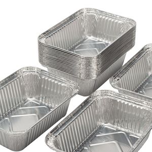 Disposable Aluminum Foil Lunch Box Rectangle 12000 For Barbecue Baked Rice Grilled Fish Takeaway - Product Image 3