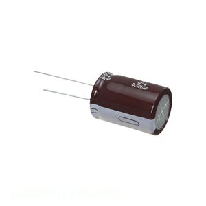 Condensador de Canal de Fabricante con Orificio Pasante de Aluminio 47uF 20% 450V RADIAL TH EKXF451ELL470MM25S - Product Image 1