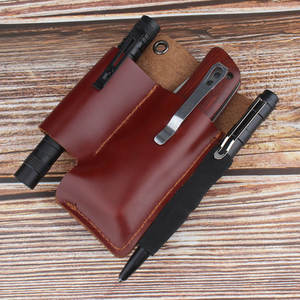 Kosibate כיס עט פנס כלי חגורת עור פאוץ EDC ארגונית - Product Image 2