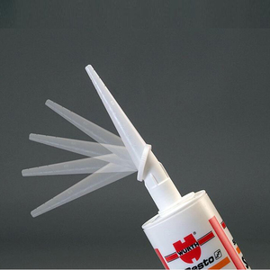 360 độ xoay cong keo vòi phun phổ caulking Cartridge keo đầu nhựa trắng caulk vòi phun - Product Image 2