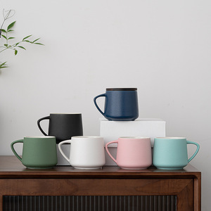 Laser Engraving Porcelain Tea Cup Wood Cover Ceramic Coffee Mug Custom logo Printed - Product Image 1