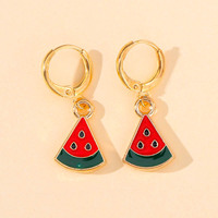 SC vente en gros à la mode ananas pastèque banane boucles d'oreilles cerise fraise boucles d'oreilles fruits d'été boucles d'oreilles à clipser pour les filles