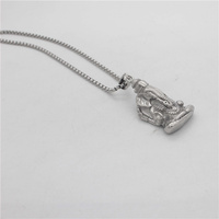 Yudan-collar con colgante de acero inoxidable, joyería, Ganesha, indio