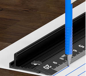 Lega di alluminio di 45cm con il bordo diritto magnetico protettivo ispessito disegno arte taglio righello per falegname architetto - Product Image 2