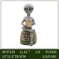 Statues de figurines extraterrestres UFO solaires pour la décoration intérieure et extérieure du jardin, du patio, de la cour ou de la pelouse