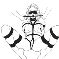 Ensemble de bondage en cuir PU pour couples adultes |   Comprend des attaches, un fouet et un bâillon pour la bouche |   Ajustement durable et confortable |   Accessoires de jeu de rôle