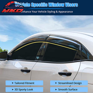 Viseras de Ventana Acrílicas Ahumadas para Honda Civic 17-21 10.ª Generación X HB5, Deflector Solar, Protección para Ventanas Laterales de Puerta de Coche - Product Image 3