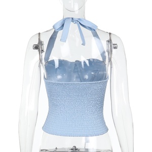 Top Corto Estivo da Donna con Scollo all'Americana e Fiocco Frontale, Nuovi Arrivi 2026, Top Canotta Sexy - Product Image 5