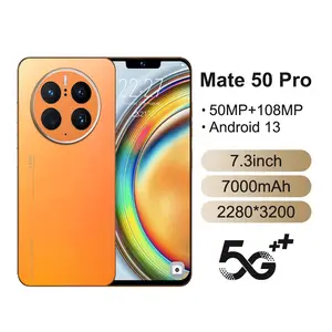 ゲーミングスマートフォンオリジナルの真新しいMATE50PRO携帯電話7.3インチHD携帯電話8GB256GBデュアルカード5Gスマートフォン