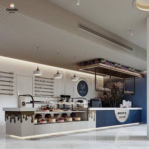 ออกแบบร้านชานมไข่มุกสไตล์คัสตอมสุดเก๋ |   เคาน์เตอร์บาร์แบบปรับแต่งได้พร้อมจอ LED แสดงผล โซลูชั่นร้านเครื่องดื่มทันสมัยแบบครบวงจร - Product Image 3