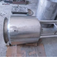 Usine de fabrication de savon : Système de mélange sous vide contrôlé par PLC en acier inoxydable SS316L avec homogénéisateur et réservoir de stockage, capacité 50-1000