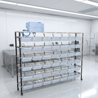 Vente en gros usine : Cage de reproduction simple en acier inoxydable et plastique, antirouille, avec plateau pour l'alimentation et l'observation des souris et hamsters, à ouverture par poussée
