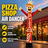 Dancing Air Dancer Personnalisé pour Promotion de Restaurant, Publicité d'Événements Extérieurs, Affichage Publicitaire, Logo Personnalisé, Marketing de Marque, Vente en Gros