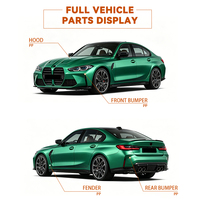 Kit de conversion G80 M3 Style : Pare-chocs, phares, capot, ailes pour BMW G20 G28 320i 330i – Améliorez votre véhicule avec le kit large M3 G80