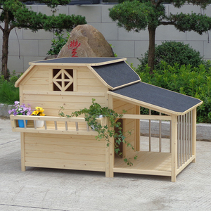 Venta al por mayor gran <span class=keywords><strong>perro</strong></span> de madera <span class=keywords><strong>casa</strong></span> de madera al aire libre <span class=keywords><strong>perro</strong></span> kennel jaula para la venta - Product Image 2