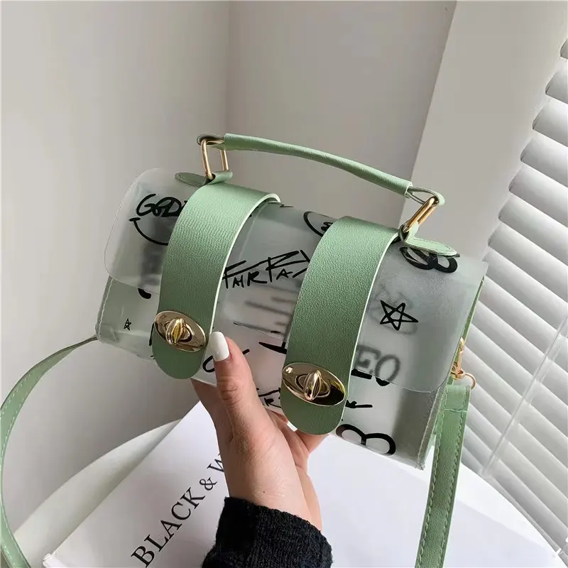 2022 Ladies Designer Bags PVC Golden-hardware Cross-body Flap Zipper Messenger Fashion Multi-color Letter Pattern Shoulder Bag
