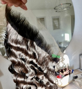 Fermeture frontale en dentelle HD fine de qualité supérieure, sans colle, en dentelle suisse, pour cheveux naturels bouclés birmans et indiens ondulés, disponible en plusieurs tailles numériques, pour revendeurs - Product Image 1