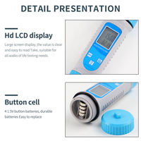 Détecteur d'eau portable 6 en 1 pour testeur de qualité de l'eau Bluetooth et pH-mètre EC TDS SALT S.G TEMP Mètre de qualité de l'eau