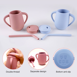 Nouveauté : Vaisselle <span class=keywords><strong>pour</strong></span> enfants en <span class=keywords><strong>silicone</strong></span> incassable avec logo personnalisé, comprenant un bol, une tasse, une cuillère, une fourchette et une assiette <span class=keywords><strong>pour</strong></span> l'alimentation des bébés - Product Image 4