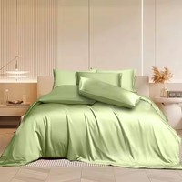 Nouvelle vente en gros 300TC drap de lit en bambou taie d'oreiller et housse de couette ensembles de draps de lit en bambou