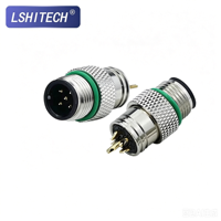 Connecteur de soudure mâle et femelle LSHITECH M12 A-Code 5 broches IP67 pour capteur d'automatisation industrielle