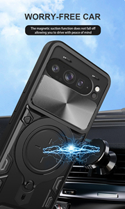 Pour Google Pixel 10/9 Pro XL/9/<span class=keywords><strong>8</strong></span>/7/6 Pro/9A/10A, <span class=keywords><strong>Coque</strong></span> de protection en TPU avec béquille métallique réglable et support voiture - Product Image 5