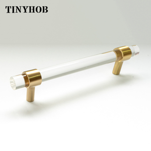 Nórdicos acrílico latón manija minimalista gabinete de oro tira transparente cajón de cristal armario muebles mango de lujo <span class=keywords><strong>AL</strong></span>-0612 - Product Image 6