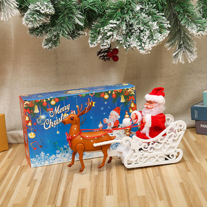 Muñeco de Papá Noel Eléctrico Trepador por Escalera Musical y de Baile, Decoración Navideña, Juguete de Peluche Súper Suave para Niños, Regalo de Navidad - Product Image 5